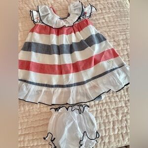 Independence Day Dress and Bloomer 24M